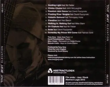 Tony Grey - Elevation (2013) {Abstract Logix}