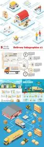 Vectors - Delivery Infographics 17