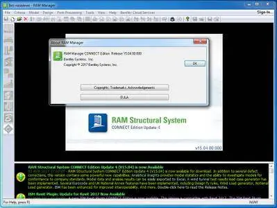 RAM Structural System CONNECT Edition 15.04.00.00