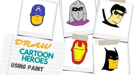 How to Draw Cartoon Heroes using Microsoft Paint
