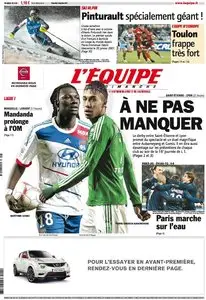 L'Equipe Edition du Dimanche 9 Décembre 2012
