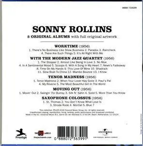 Sonny Rollins - 5 Original Albums with full original artwork (2016) {5CD Set Prestige - originally released 1956}