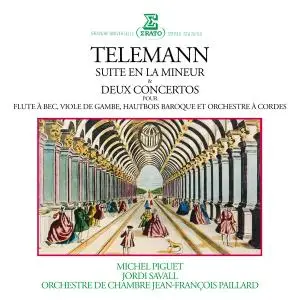 Michel Piguet - Telemann- Suite en la mineur, Concertos pour flûte à bec, viole de gambe & hautbois baroque (2021) [24/192]