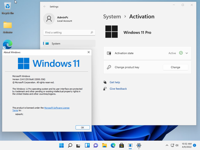 Windows 11 Pro 21H2 Build 22000.556  (x64) (No TPM Required) Multilingual Preactivated