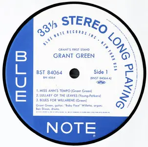 Grant Green - Grant's First Stand (Toshiba/EMI Japan) Vinyl rip in 24 Bit/96 Khz + CD 