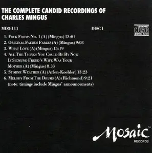 Charles Mingus - The Complete Candid Recordings (Mosaic), 3 CDs