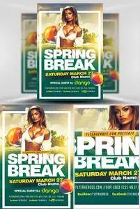 Spring Break 2017 Flyer Template 2