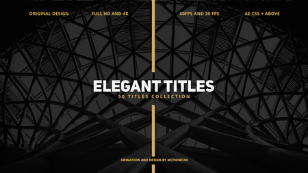 50 Elegant Titles - Project for After Effects (VideoHive)