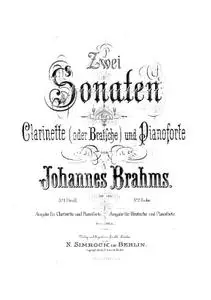 Sonate pour Clarinette no.1 - Op 120