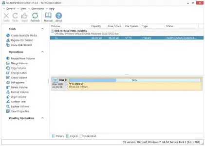 NIUBI Partition Editor Technician Edition 7.2.3