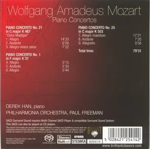 W.A. Mozart - Piano Concertos (Derek Han) [2005] [11 CDs] (Redbook Layer Hybrid SACD rip)