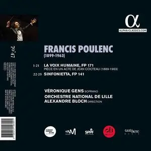 Véronique Gens, Alexandre Bloch, Orchestre National de Lille - Francis Poulenc: La Voix humaine (2022)