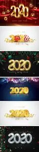 Happy New Year 2020 Vector Collection 1