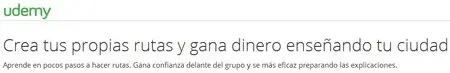 Crea tus propias rutas y gana dinero enseñando tu ciudad