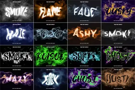 Best Modern Smoky Text Effects for Photoshop