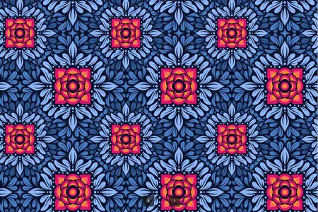 EE - Floral Seamless Pattern Background Illustration QK9TBKS