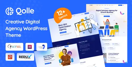 Qolle - Digital Marketing Agency WordPress Theme 34880118