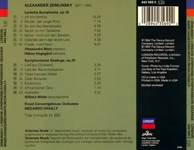 Riccardo Chailly, Royal Concertgebouw Orchestra - Alexander von Zemlinsky: Lyrische Symphonie; Symphonische Gesänge (1994)