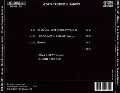 Emma Kirkby, London Baroque - George Frideric Handel: Neun Deutsche Arien; Gloria (2009)