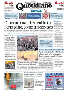 Quotidiano di Puglia Brindisi - 9 Agosto 2026