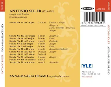 Anna-Maaria Oramo - Antonio Soler: Keyboard Sonatas (2011)