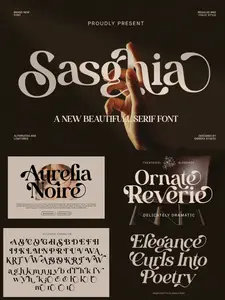 Beautiful Modern Luxury Serif Branding - Sasghia