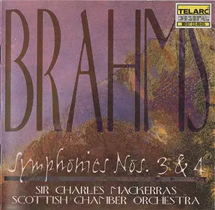 Brahms - Scottish Chamber Orchestra / Mackerras  - Symphonies Nos. 3 & 4 (1997, Telarc # CD-80465) [RE-UP]