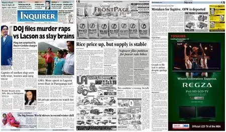 Philippine Daily Inquirer – January 08, 2010