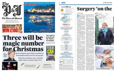The Press and Journal Aberdeenshire – November 25, 2020