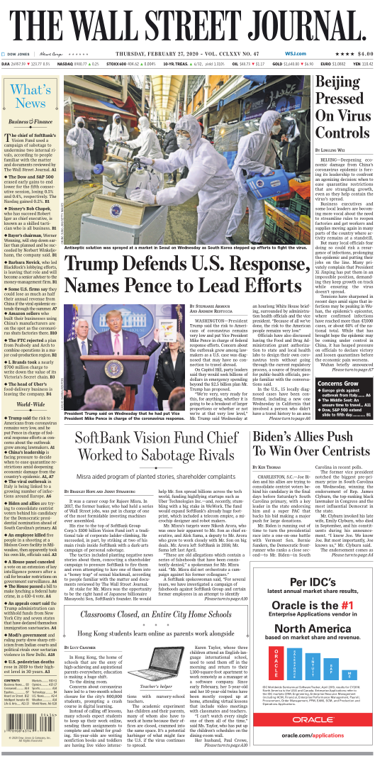 The Wall Street Journal 27 February 2020 AvaxHome   00744031 