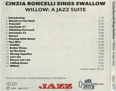 Cinzia Roncelli - Sings Swallow - Willow, A Jazz Suite (2014) {Musica Jazz}