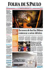 Jornal Folha de São Paulo 7 de janeiro de 2013 - Segunda