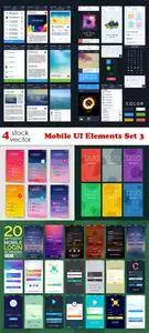 Vectors - Mobile UI Elements Set 3