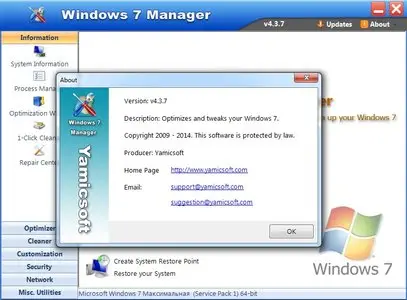 Windows 7 Manager 4.3.7