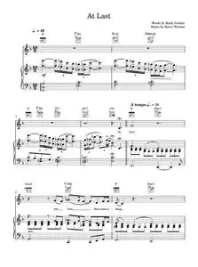 At Last - Etta James (Piano-Vocal-Guitar (Piano Accompaniment))