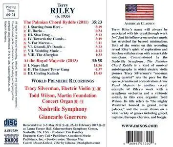 Nashville Symphony Orchestra, Giancarlo Guerrero - Terry Riley: The Palmian Chord Ryddle & At the Royal Majestic (2017)