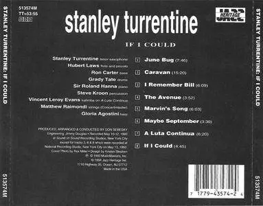 Stanley Turrentine - If I Could (1993) {1994 Jazz Heritage} **[RE-UP]**