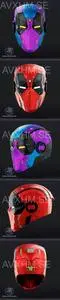 Yosh Studios - Cyber Punk Deadpool Helmet