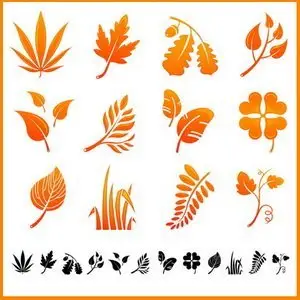 Vector Set of leaves