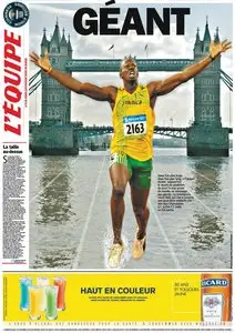 L'Equipe Edition du Jeudi 26 Juillet 2012