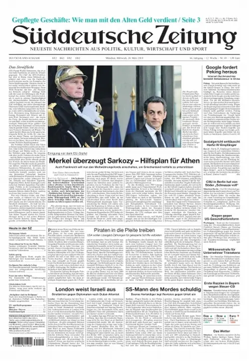 Sueddeutsche Zeitung vom 24.03.2010