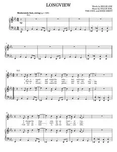 Longview - Green Day (Piano-Vocal-Guitar)