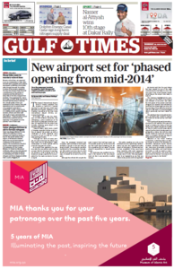 Gulf Times - Qatar, 16. Januar 2014