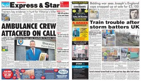 Express and Star Sandwell Edition – November 30, 2018