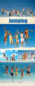 Stock Photo - Jumping People