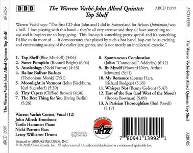 The Warren Vache-John Allred Quintet - Top Shelf (2010)