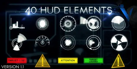 Hud Elements 40 - Project for After Effects (VideoHive)