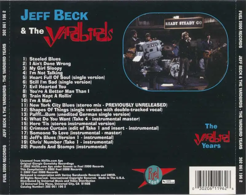 Jeff Beck & The Yardbirds - The Yardbirds Years (2002) Repost