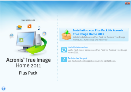 Acronis True Image Home 2011 Plus Pack Addon 14.0.0.5519 German
