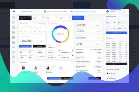 Admin Dashboard Cryptocurrency Bank Ui Kit